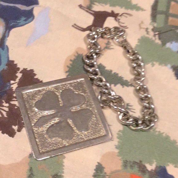Jewelry - Vintage clover charm bracelet cowgirl rodeo Coachella festival st Patrick’s day